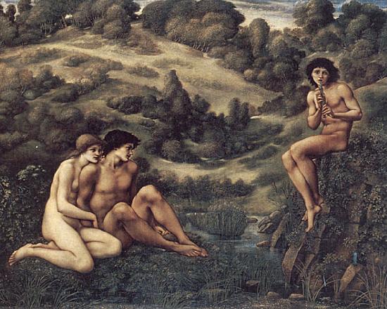 Sir Edward Burne-Jones The Garden of Pan oil painting picture